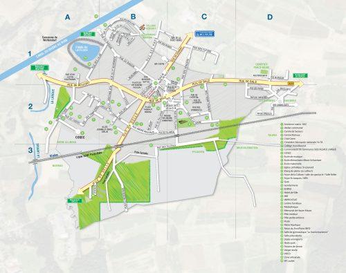 Plan de la ville de Dannemarie